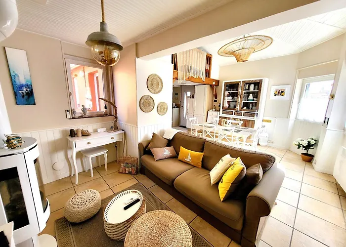 Дом отдыха Maison De Pecheur Moderne Avec Terrasse, Proche Et Commerce - Barbecue - Wifi Gratuit - Fr-1-92-950 *